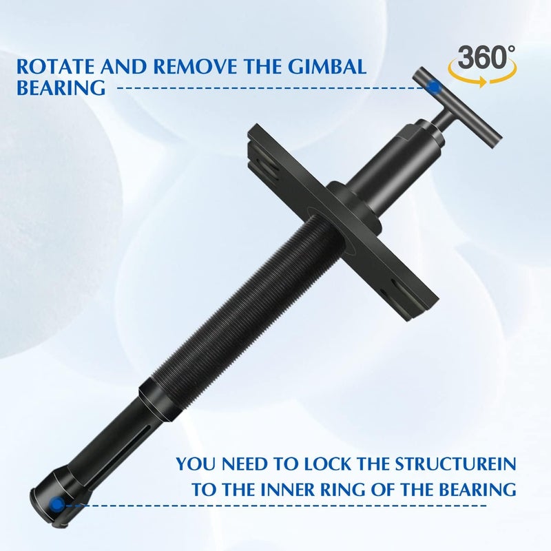 Binazon Gimbal Bearing Puller, Gimbal Bearing Remover Tool Fit Mercruiser Alpha, Alpha 1, MR, Bravo, OMC -Engine Alignment Special Tool for Heavy Duty Bearing Pulle - Image 5